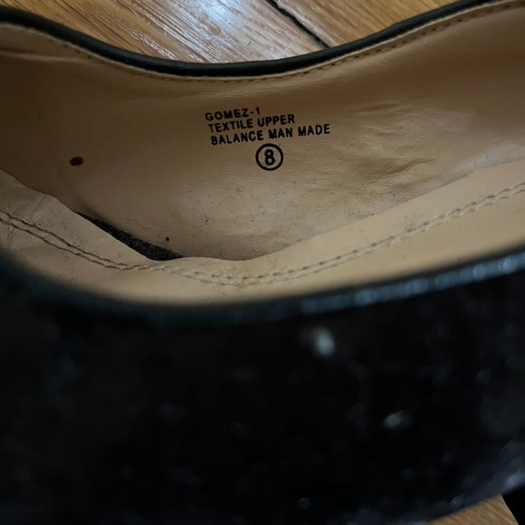 Chase + Chloe Black Velvet Mary Jane Style Heels - Picture 7 of 8